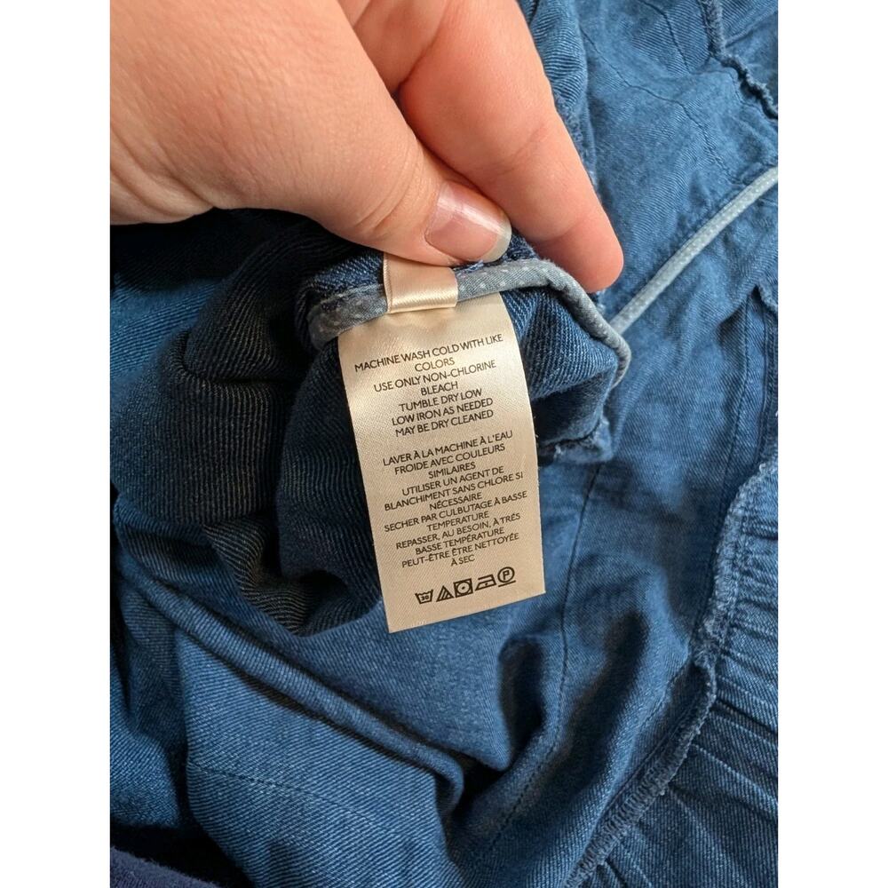 Anthropologie Maeve Somerset Chambray Maxi Dress Size Small - Picture 5 of 10